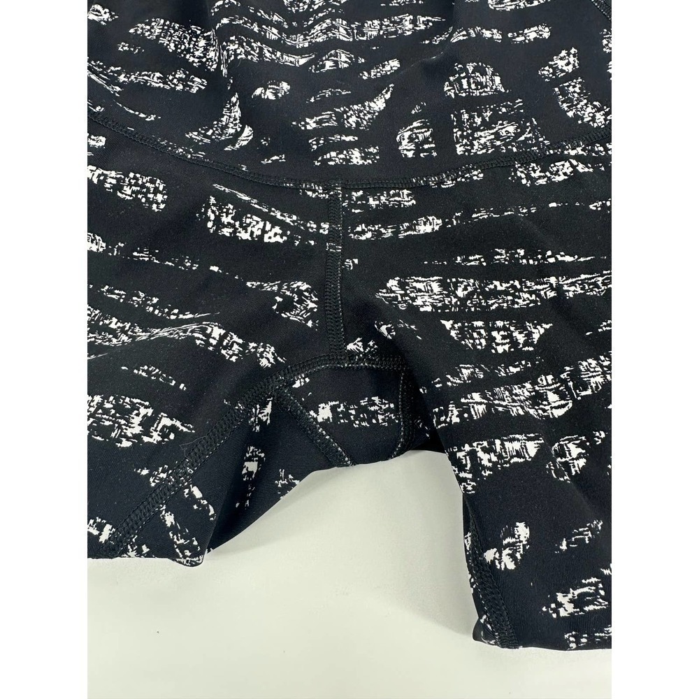Lululemon Wunder Under Crop Legging Tight (Hi-Rise) Graf Black White Size 6 - Picture 7 of 8